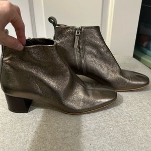 Everlane Metallic Leather Day Boot 7.5